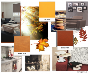 Barvy podzimu - inspirace Pavon pro rolety a další bytové doplňky 
